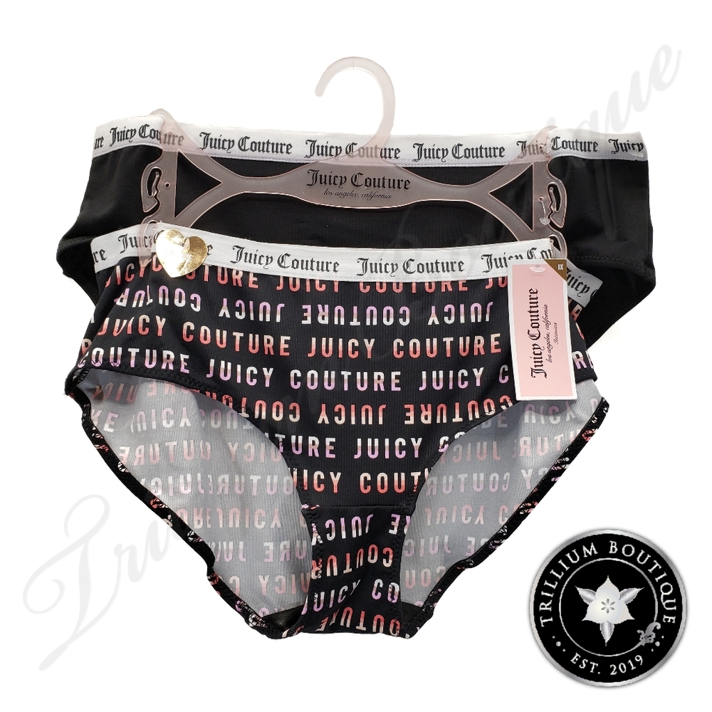 Juicy Couture Women's Underwear 2 Pairs 1X NWT